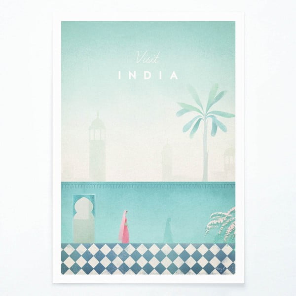 Plagát Travelposter India, 50 x 70 cm