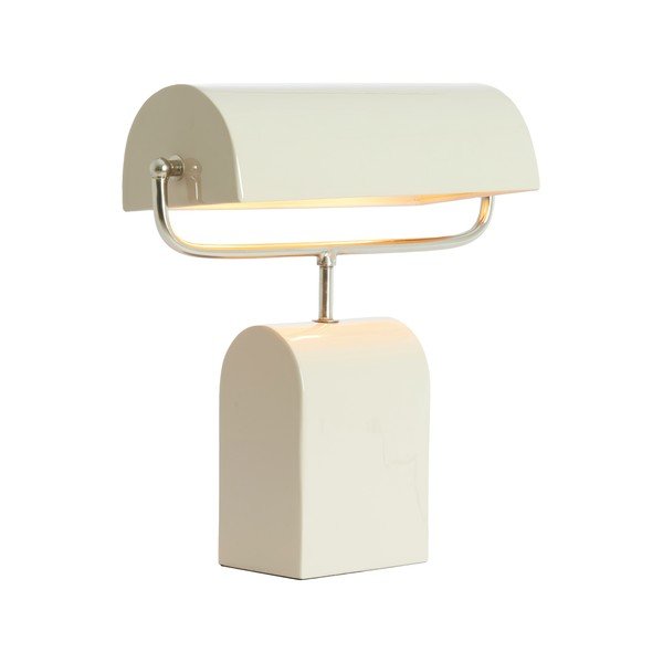 Krémovobiela kovová stolová lampa (výška  38 cm) Cardona – Light & Living-image-2