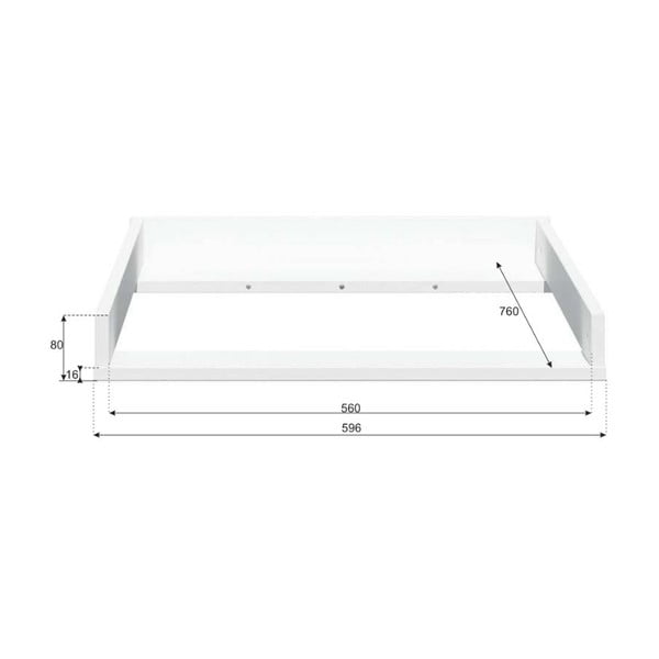 Biely prebaľovací pult na komodu BELLAMY Lotta-image-2