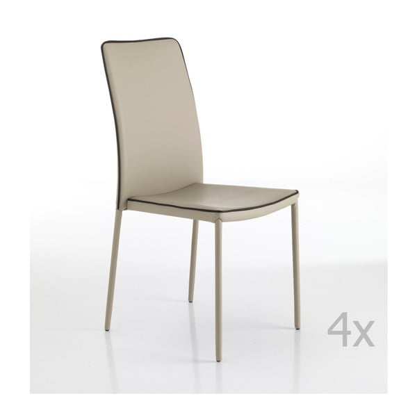 Béžové jedálenské stoličky v súprave 2 ks Kable – Tomasucci