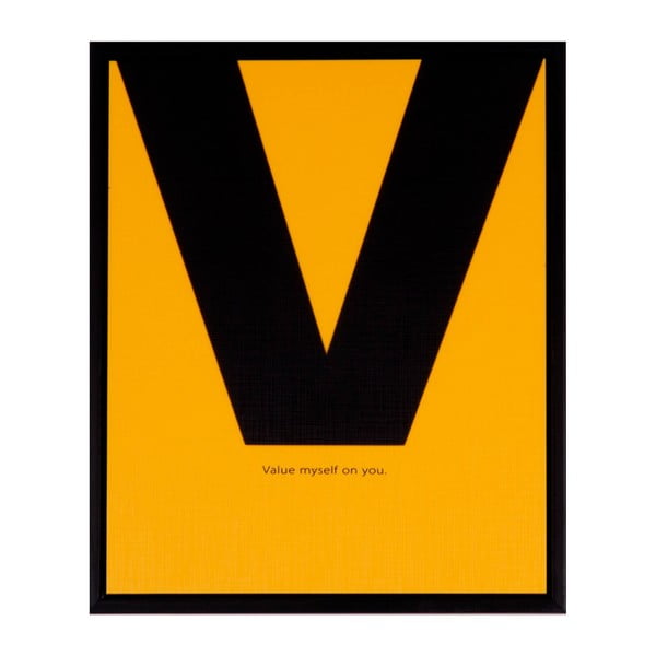 Obraz sømcasa Yellow V, 25 × 30 cm