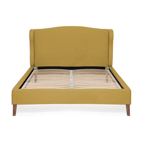 Kukuričnožltá posteľ Vivonita Windsor Linen, 200 × 180 cm
