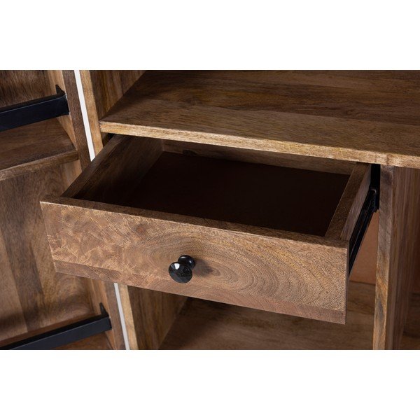 Vinotéka z mangového dreva v prírodnej farbe počet fliaš 12, 74x122x46 cm Bombay – Interia Home & Living-image-1