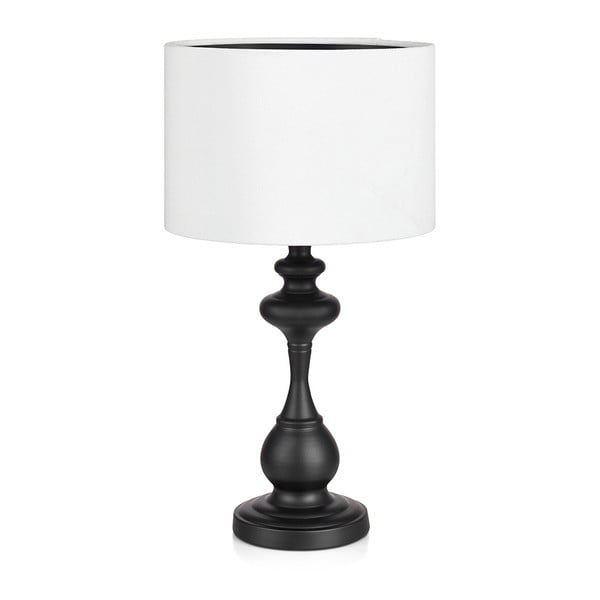 Čierno-biela stolová lampa Markslöjd Connor
