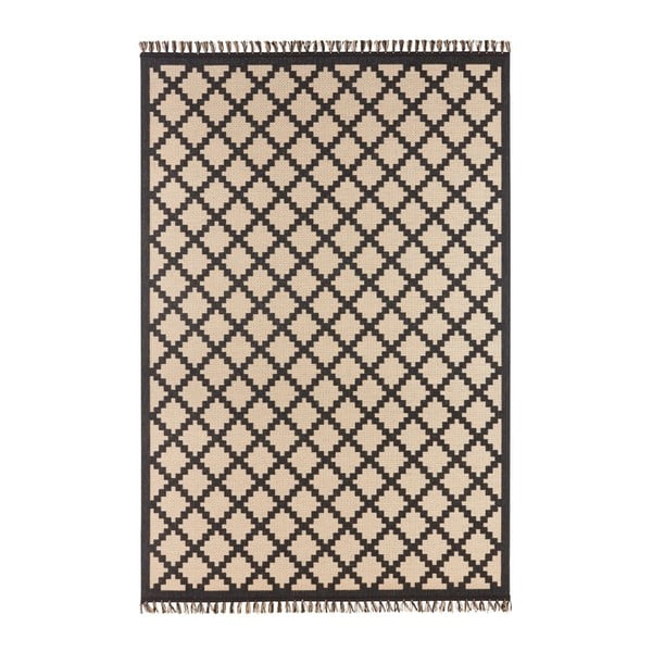 Béžovo-čierny koberec Hanse Home Intense Duro, 160 × 230 cm
