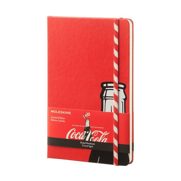 Zápisník Moleskine Coca-Cola Straw, veľký, linkovaný