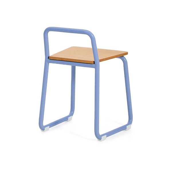 Modrá kovová detská stolička Tinn – Kave Home-image-4