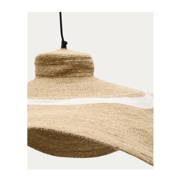 Závesné svietidlo v prírodnej farbe s tienidlom z morskej trávy ø 90 cm Albenya – Kave Home-image-2