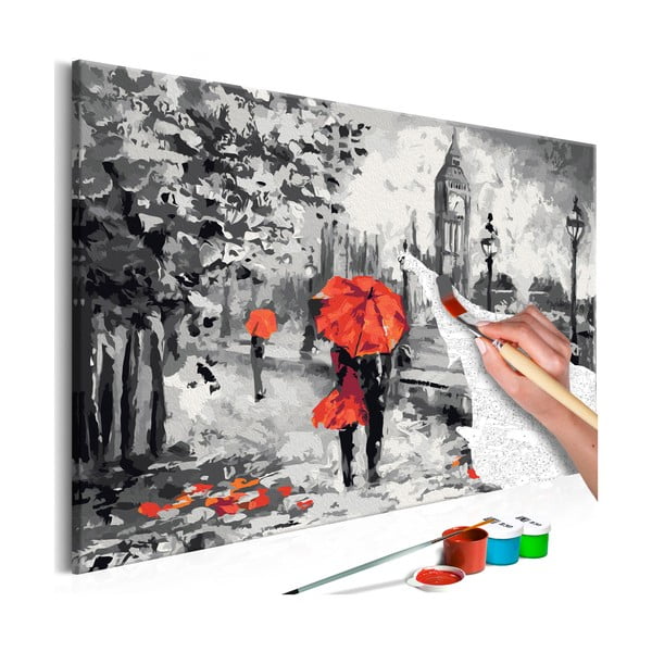 DIY set na tvorbu vlastného obrazu na plátne Artgeist London, 60 × 40 cm