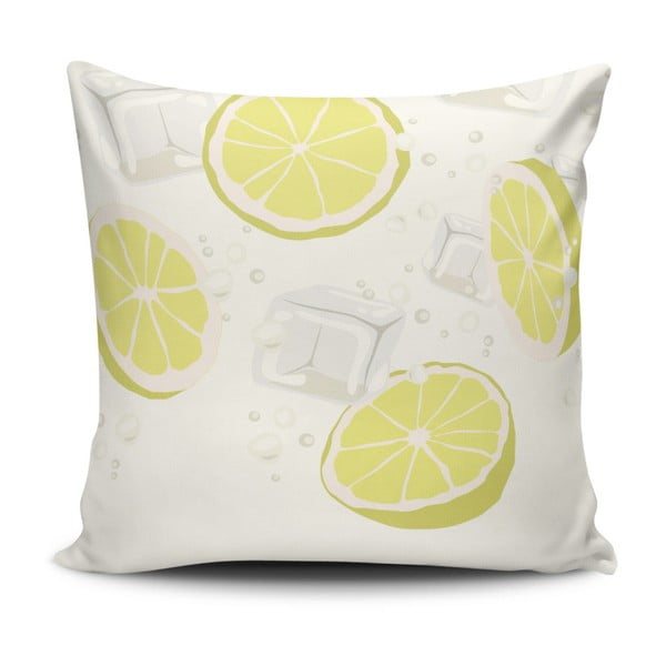 Vankúš s prímesou bavlny Cushion Love Lemons, 45 × 45 cm