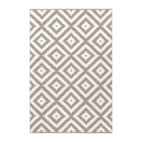 Béžovo-sivý obojstranný koberec vhodný aj do exteriéru Green Decore Ava, 60 × 90 cm