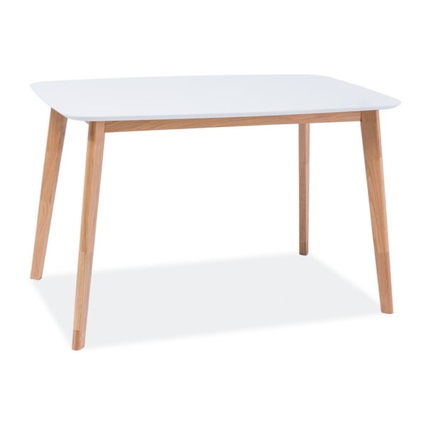 Jedálenský stôl s bielou doskou Signal Mosso, dĺžka 120 cm