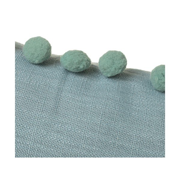 Zelený vankúš Casa Selección Pompon, 50 × 30 cm-image-1