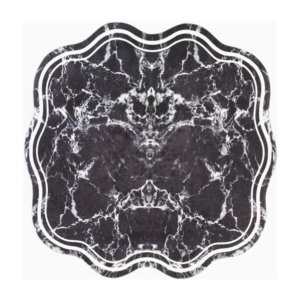 Čierny okrúhly koberec ø 100 cm - Vitaus