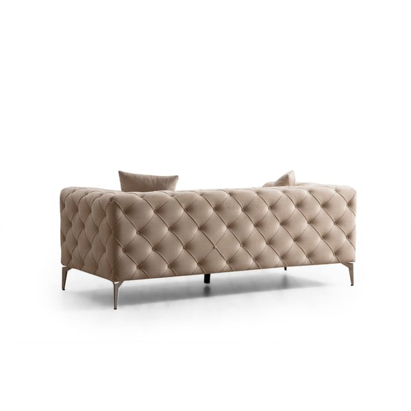 Béžová zamatová pohovka 197 cm Como – Balcab Home-image-2