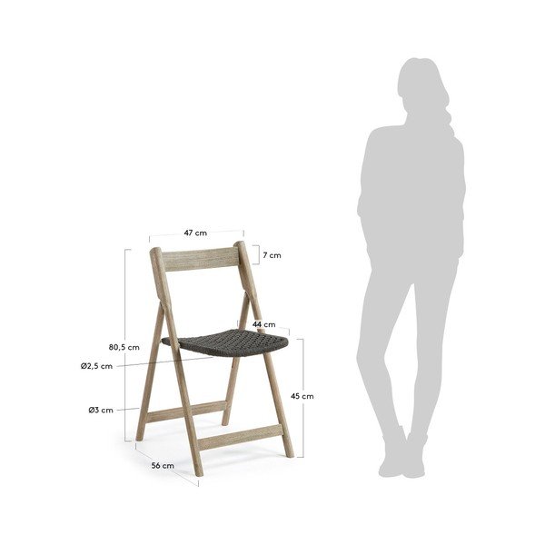 Sada 2 skladacích záhradných stoličiek La Forma Picot-image-3