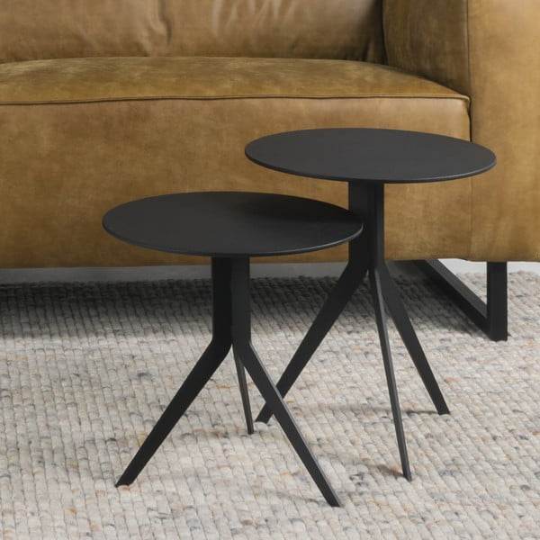 Kovový okrúhly odkladací stolík ø 38 cm Daley – Spinder Design-image-1