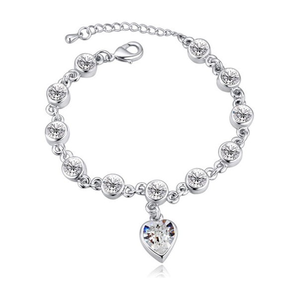 Pozlátený náramok s krištáľmi Swarovski Elements Crystals Delgado