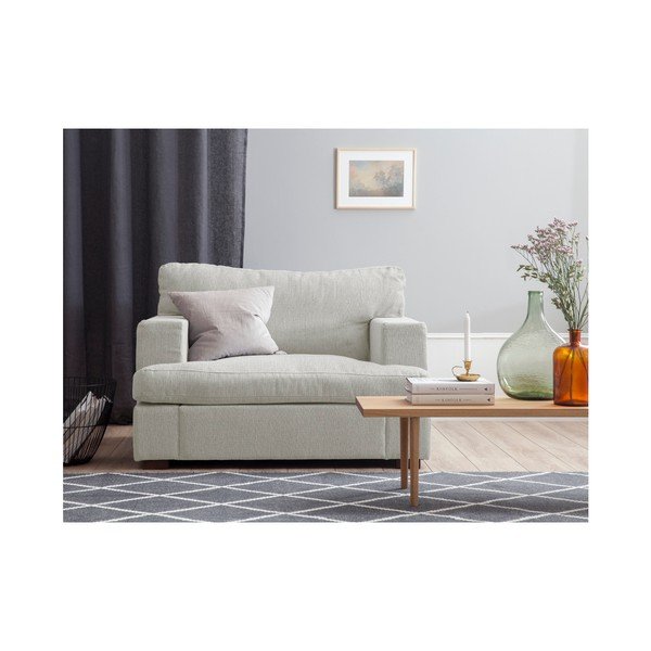 Krémovobiele kreslo Windsor & Co Sofas Daphne-image-2