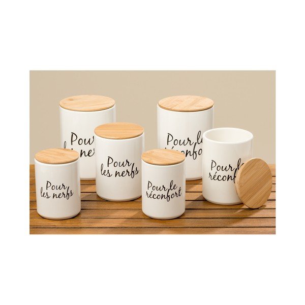 Sada 6 kameninových dóz Boltze Funny