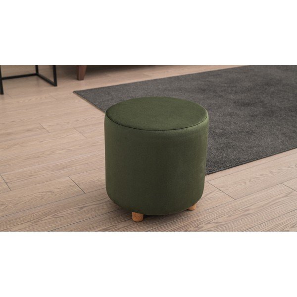 Tmavozelený taburet Begon – Balcab Home-image-1