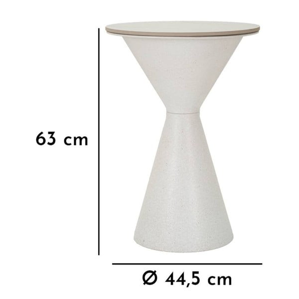 Okrúhly odkladací stolík s keramickou doskou ø 44 cm Fush – Mauro Ferretti-image-3