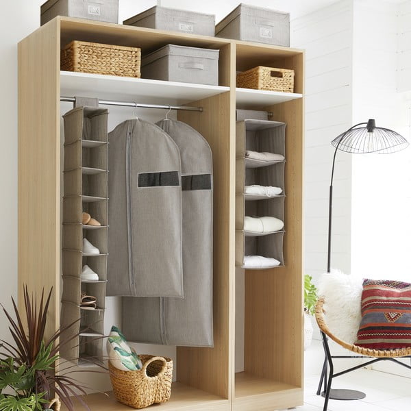 Závesný látkový organizér do skrine Oxford – Compactor-image-4