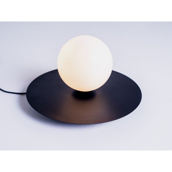Čierna stolová lampa so skleneným tienidlom (výška 17 cm) Skiva Ball – CustomForm-image-2
