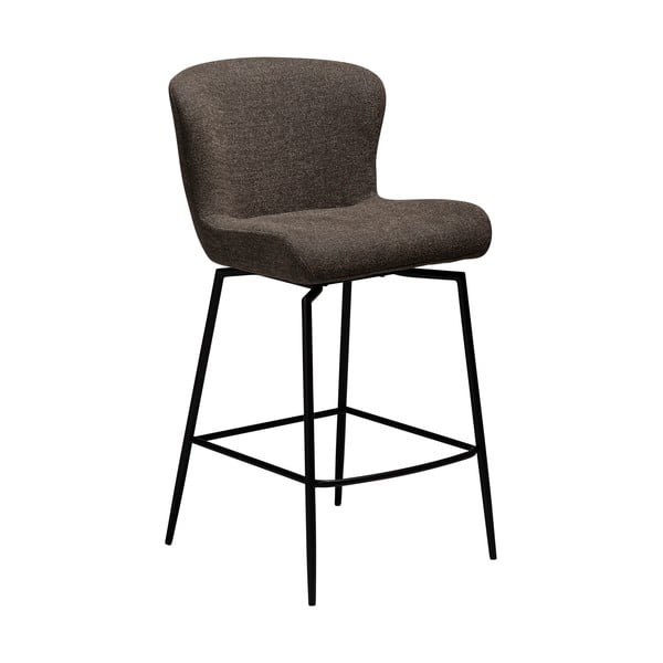 Hnedá čalúnená barová stolička (výška sedadla 67,5 cm) Glam – DAN-FORM Denmark