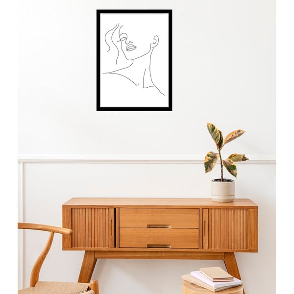 Plagát 29x41 cm Minimal Woman Face Line Art – Veronika Boulová-image-1