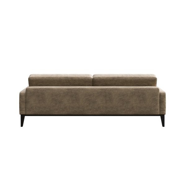 Béžová pohovka z imitácie kože MESONICA Musso Tufted, 210 cm-image-3
