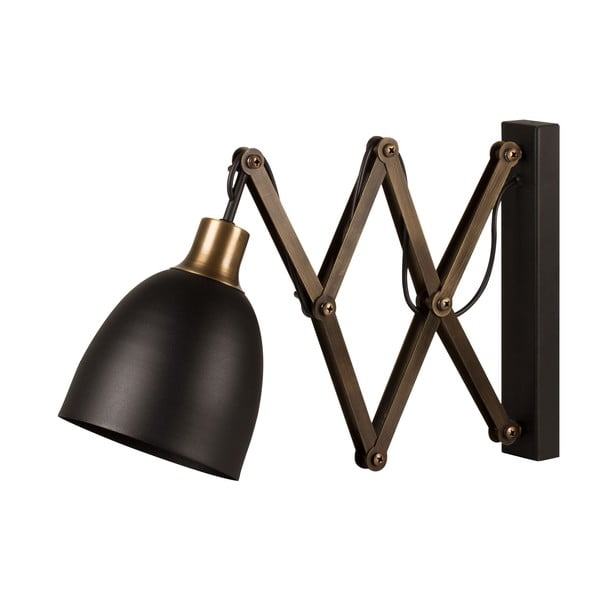 Nástenné svietidlo v čiernej a bronzovej farbe ø 16 cm Sivani – Opviq lights