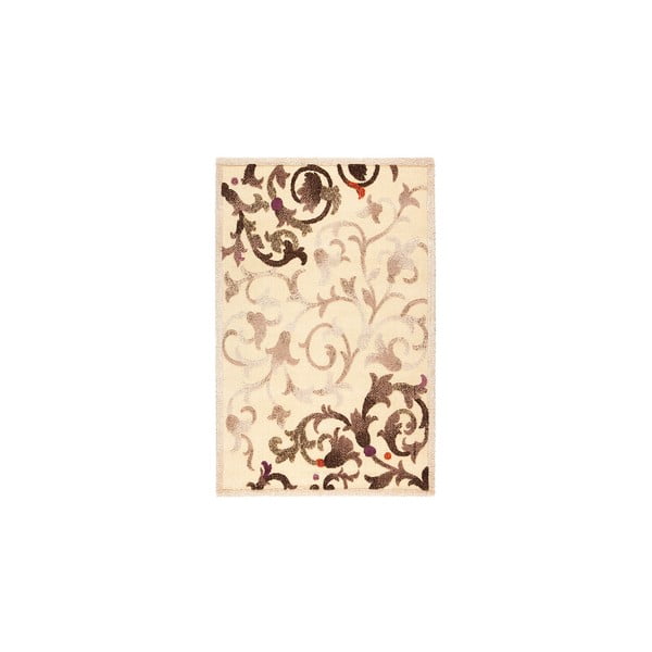 Vlnený koberec Dama no. 625, 120x160 cm, krémový