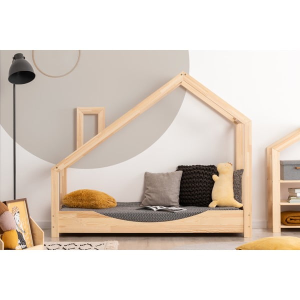 Domčeková posteľ z borovicového dreva Adeko Luna Elma, 90 x 200 cm