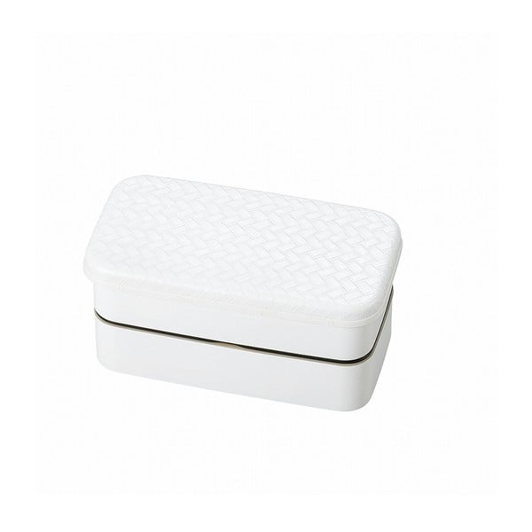 Biely desiatový box Joli Bento B&W, 750 ml