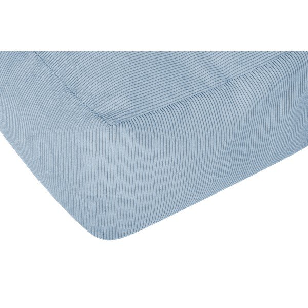 Svetlomodrý menčestrový taburet Keno – noo.ma-image-3