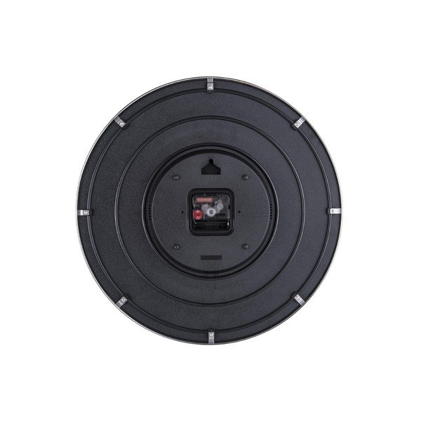 Sivé sklenené nástenné hodiny Karlsson Leaf, ø 40 cm-image-2