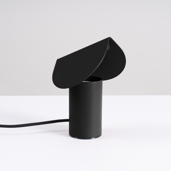 Čierna hliníková LED stolová lampa (výška  15 cm) BISCUIT – Thoro-image-4