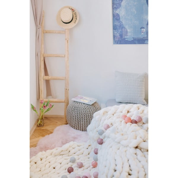 Hnedá svetelná reťaz s LED žiarovkami LUKKA, 15 svetielok-image-1