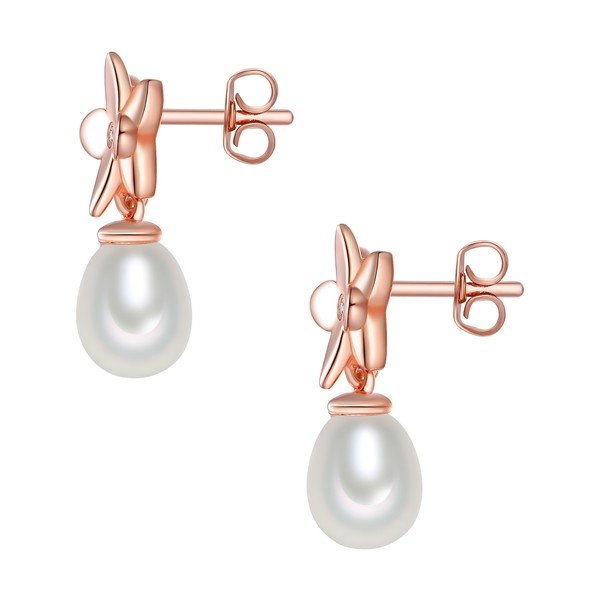 Náušnice Pure Pearls Rose Gold Tears-image-1