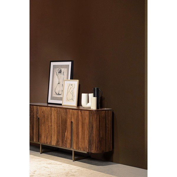 Komoda z mangového dreva v zlatej farbe/v prírodnej farbe 160x75x40 cm Vilas – Bizzotto-image-1