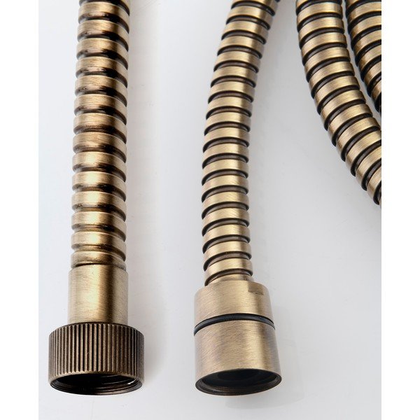Mosadzná sprchová hadica v bronzovej farbe Powerflex – Sapho-image-1