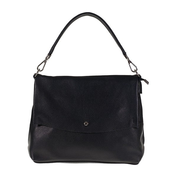 Čierna kožená kabelka Giulia Bags Lilo
