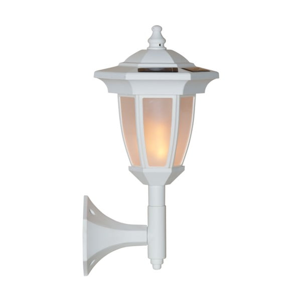 Biele vonkajšie solárne LED svietidlo Star Trading Flame