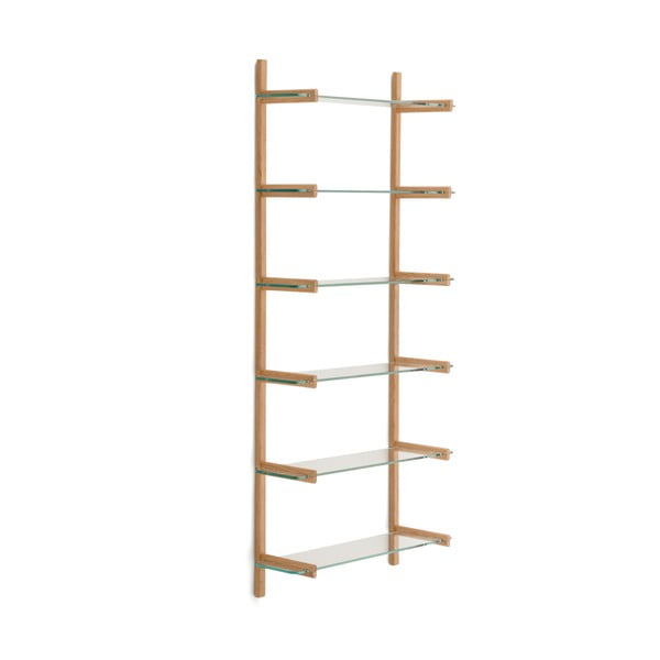 Sklenený modulárny policový systém v prírodnej farbe 90x202x30,5 cm Sitra – Kave Home-image-2