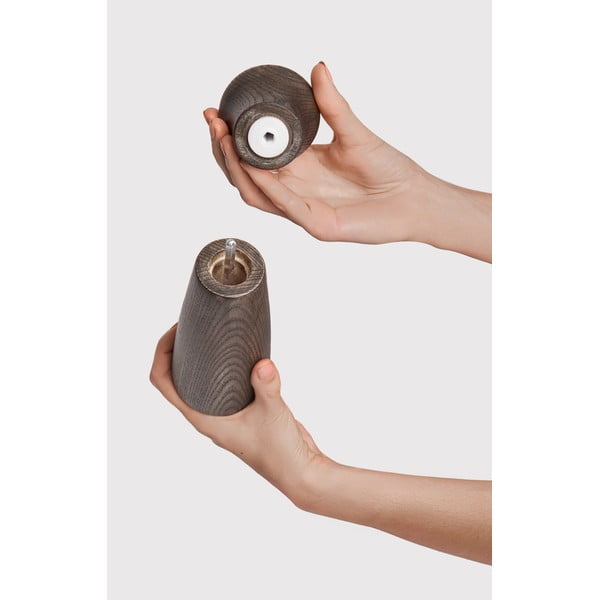 Hnedý drevený mlynček na korenie a soľ Rustic – Bonami Selection-image-3