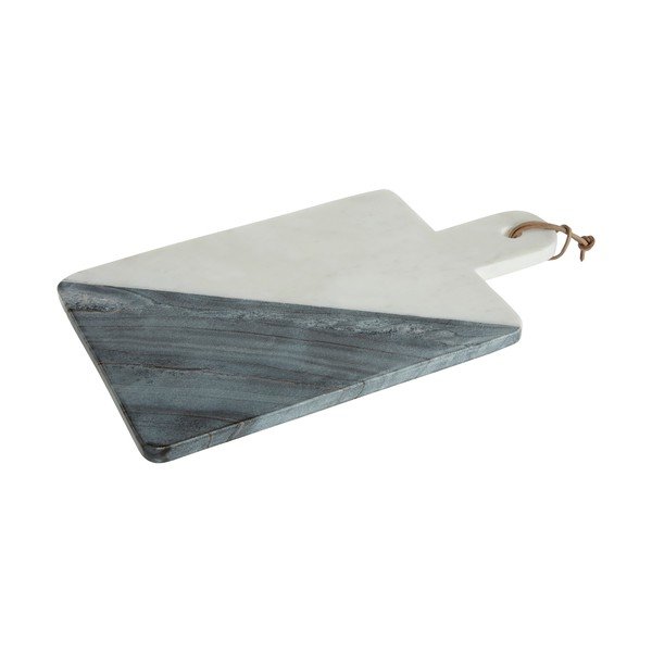 Bielo-sivý mramorový servírovací lopárik Premier Housewares Paddle