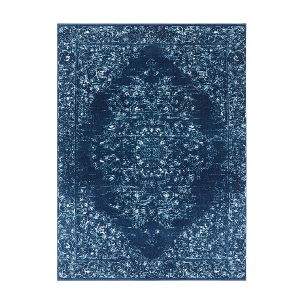 Tmavomodrý koberec Nouristan Pandeh, 80 x 150 cm