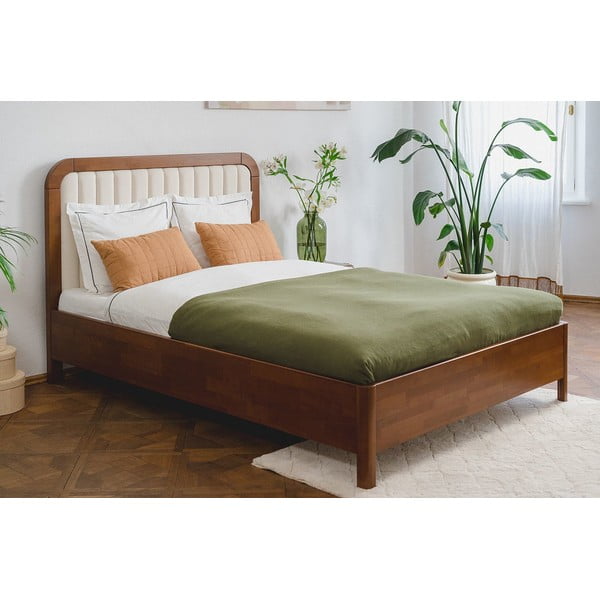 Svetlohnedá dvojlôžková posteľ z bukového dreva Skandica Visby Modena, 180 x 200 cm-image-1