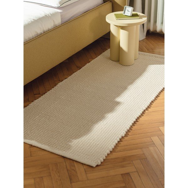 Béžový ručne tkaný vlnený koberec 200x300 cm Talo – noo.ma-image-3